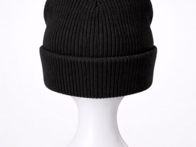 Cotton Cashmere Beanie – Black back Cotton Cashmere Beanie – Black back