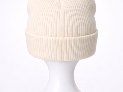 Cotton Cashmere Beanie – Cream back Cotton Cashmere Beanie – Cream back