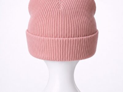 Cotton Cashmere Beanie – Pink back Cotton Cashmere Beanie – Pink back