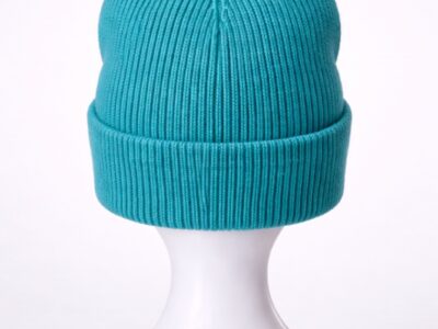 Cotton Cashmere Beanie – Teal back Cotton Cashmere Beanie – Teal back